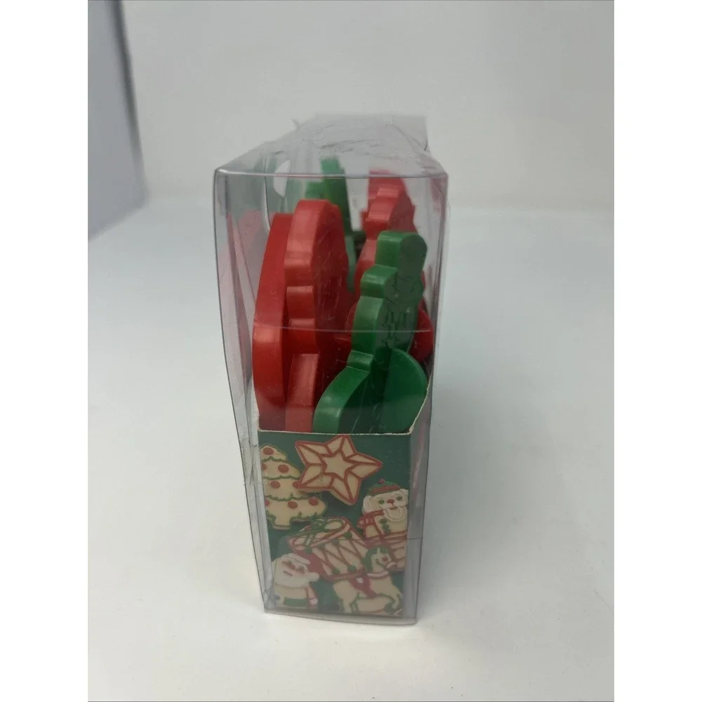 Vintage Wilton Christmas Collection 10 Cookie Cutters 1995 Snowman Nutcracker